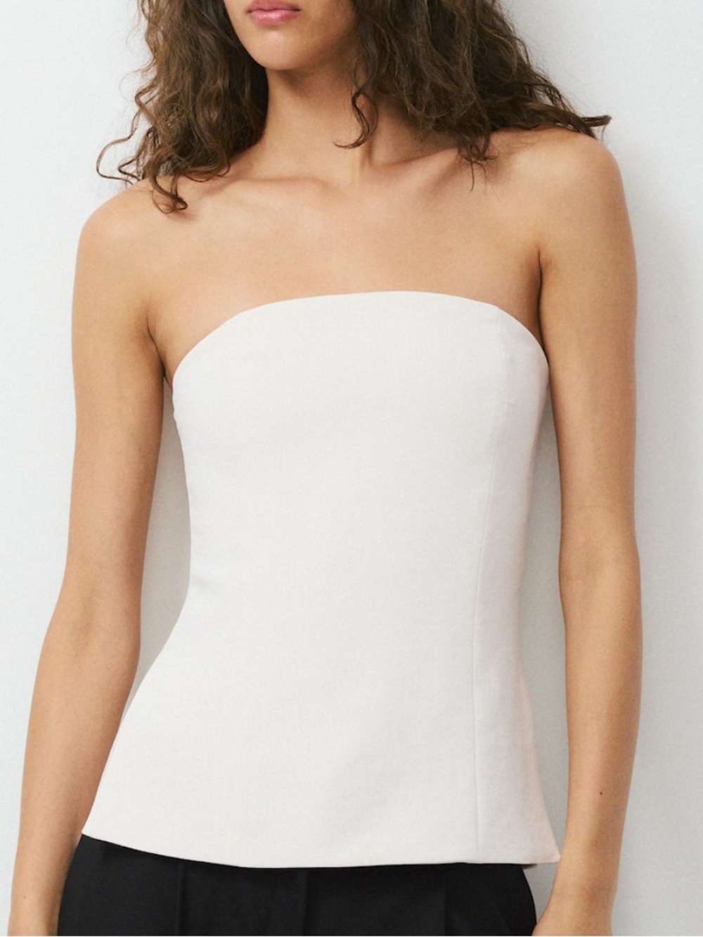 Aritzia Posh Tube Top Light Birch